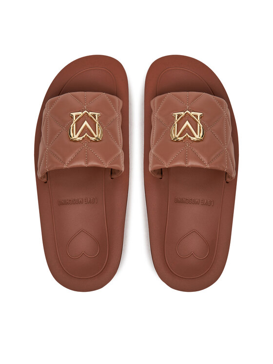 LOVE MOSCHINO Шльопанці LOVE MOSCHINO JA28014I1MIE0201 Коричневий