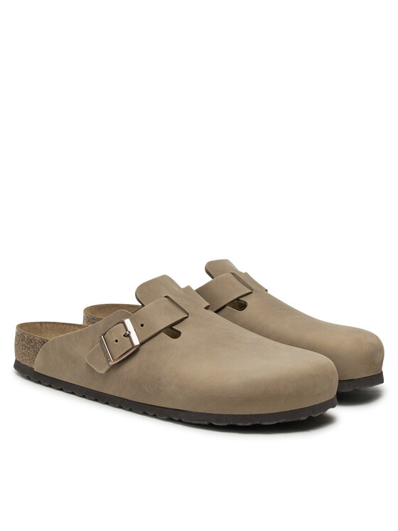 Birkenstock Klapki Birkenstock Boston SFB LEOI 1018147 Brązowy