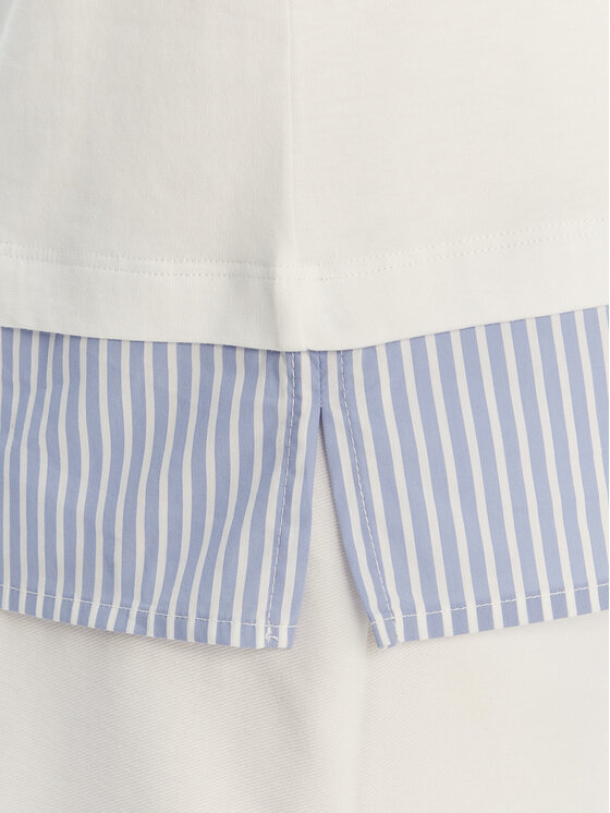 Luisa Spagnoli Luisa Spagnoli Camiseta Baiadera 543155 Blanco Regular Fit
