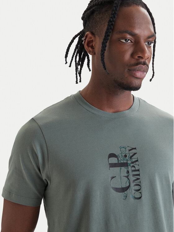 C.P. Company C.P. Company Camiseta 20CMTS084A005100W Verde Regular Fit