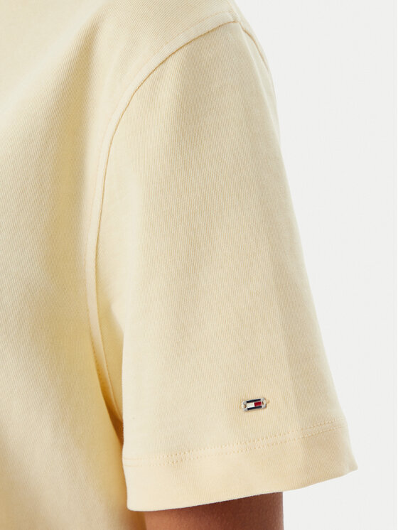 Tommy Hilfiger Tommy Hilfiger Camiseta Crest WW0WW48713 Crema Relaxed Fit