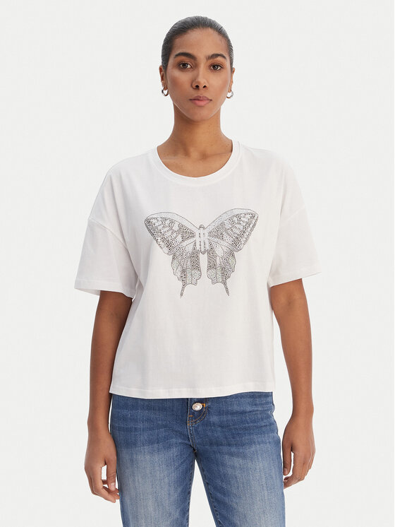 Fracomina Fracomina Camiseta FR26ST3046J401N5 Blanco Regular Fit
