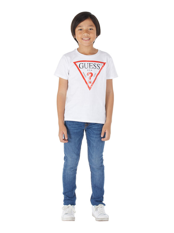 Guess Guess Marškinėliai L73I55 K8HM0 Balta Regular Fit