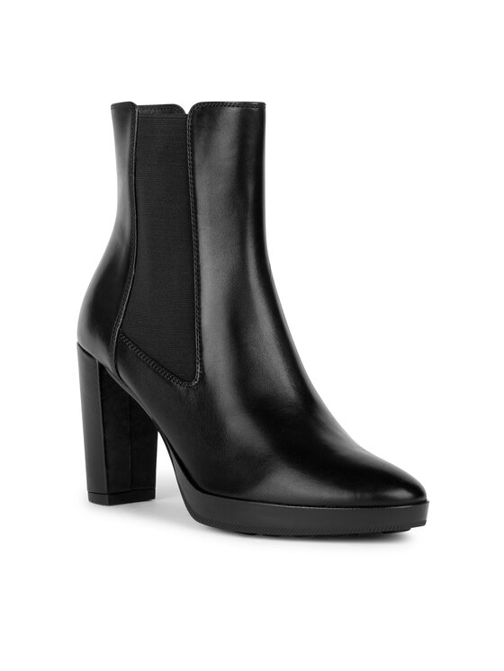 Geox Členková obuv Geox D Walk Pleasure 85 D35TFC 00043 C9999 Čierna