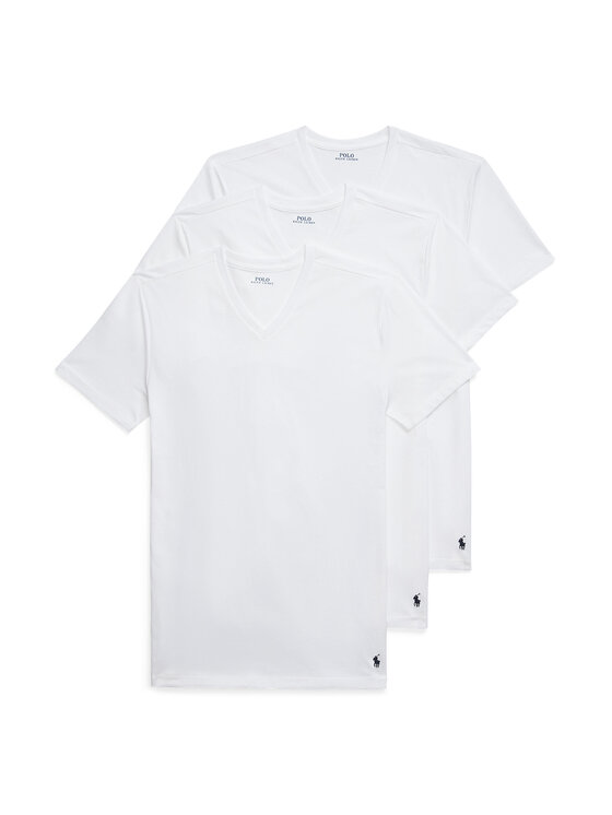 Polo Ralph Lauren Polo Ralph Lauren Комплект футболок 714936903001 Білий Slim Fit