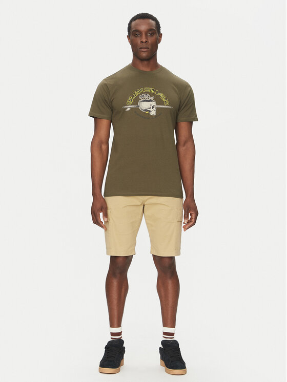 Quiksilver Quiksilver Marškinėliai EQYZT08056 Žalia Regular Fit