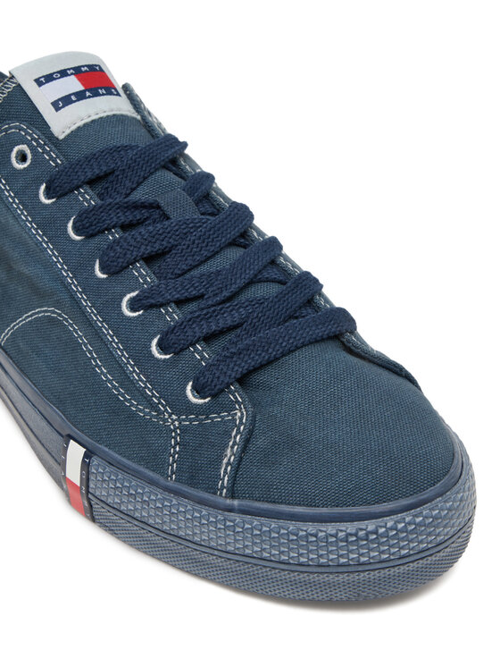 Tommy Jeans Πάνινα παπούτσια Tommy Jeans Archive Vulc. Y2K Washed Canvas EM0EM01720 Σκούρο μπλε