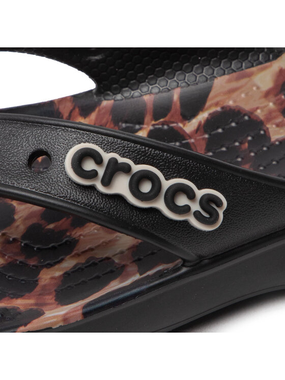 Crocs Джапанки Crocs Classic Crocs animalremix Flip 207872 Черен