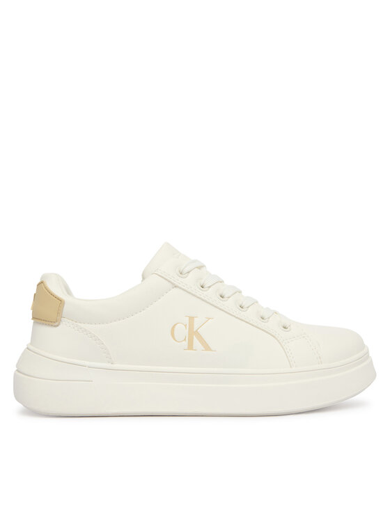 Calvin Klein Laisvalaikio batai Calvin Klein Low Cut Lace Up V3X9-83300-1355 Balta