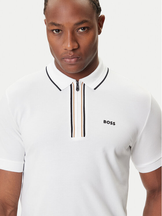BOSS BOSS Polo Philix 50544450 Blanco Slim Fit