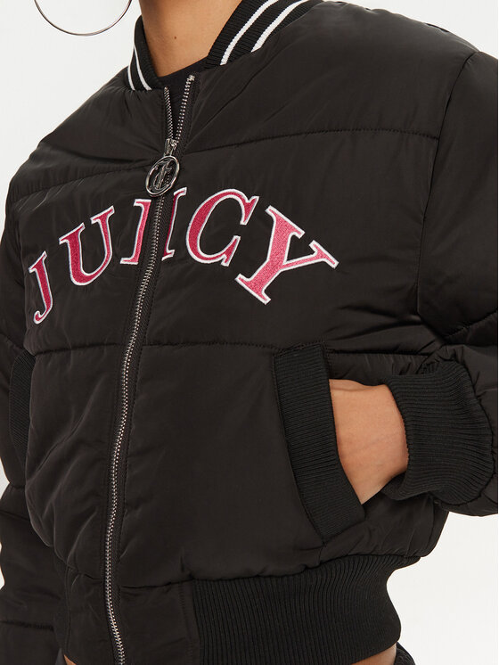 Juicy Couture Juicy Couture Cazadora bomber Kelsey JCOIJ224557 Negro Regular Fit