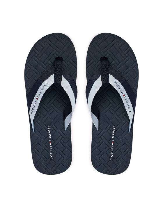 Tommy Hilfiger Infradito Tommy Hilfiger Webbing Strap Flag Embossed FM0FM05807 Blu scuro