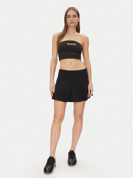 Karl Kani Karl Kani Топ Retro Bandeau 61310127 Чорний Slim Fit