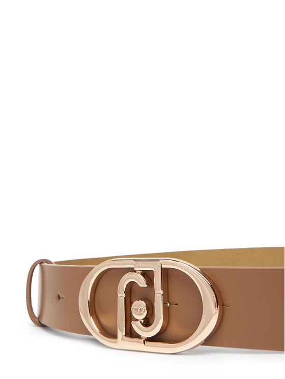 Liu Jo Dámsky opasok Liu Jo Hips Belt 3,5 Cm AF5242 P0062 Béžová