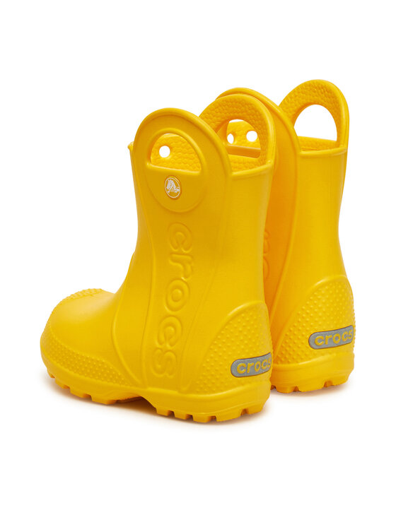 Crocs Gumijasti škornji Crocs Handle It Rain Boot T 211056 Rumena