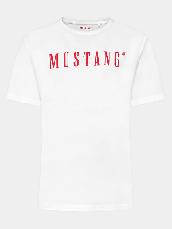 Mustang Mustang Футболка Austin 1014695 Білий Regular Fit