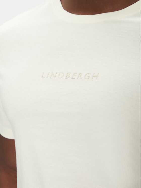 Lindbergh Lindbergh Póló 30-400200 Ekru Relaxed Fit