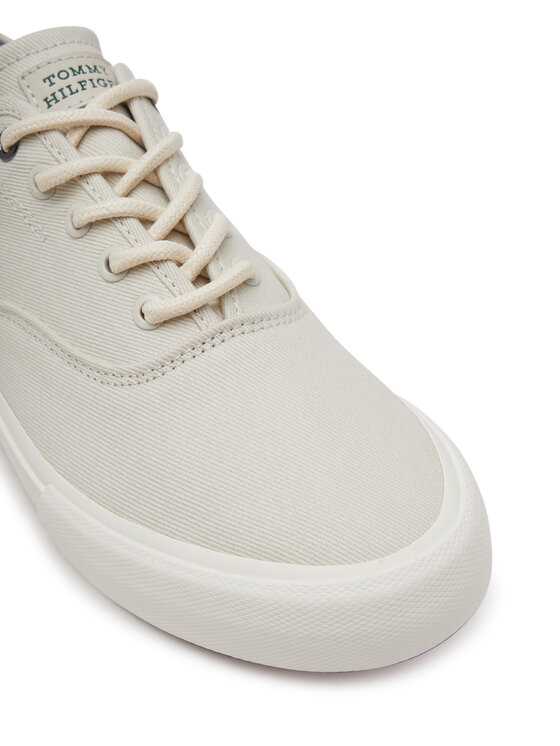 Tommy Hilfiger Tenisky Tommy Hilfiger Th Hi Vulc Low Oxford Twill FM0FM05400 Bílá