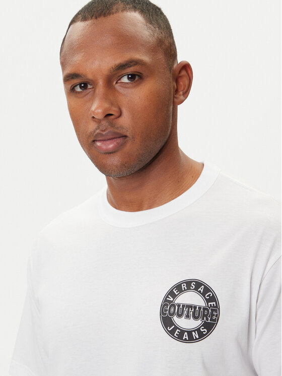 Versace Jeans Couture Versace Jeans Couture Camiseta 79GAHT02 CJ00T Blanco Regular Fit
