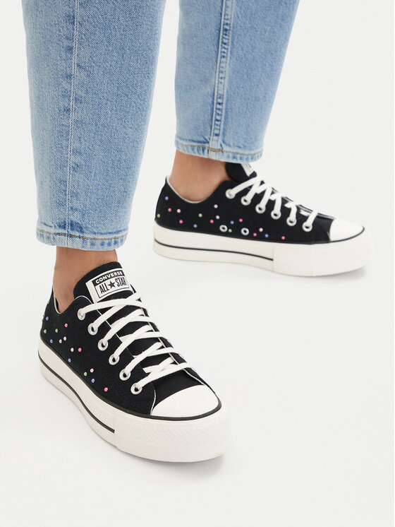 Converse Кеди Converse Chuck Taylor All Star Lift Platform Mini Studs A19141C Чорний