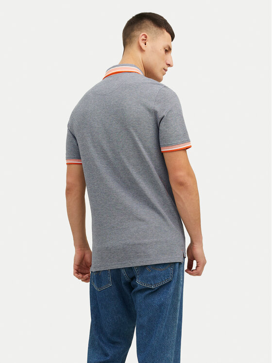 Jack & Jones Jack & Jones Поло Paulos 12136668 Сірий Slim Fit