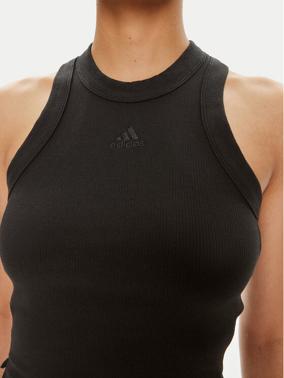adidas adidas Топ Lounge IR8785 Чорний Slim Fit