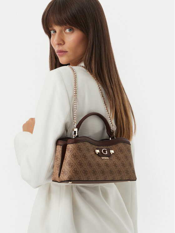 Guess Torebka Guess Lindsey HWSG97 49050 Brązowy jasny