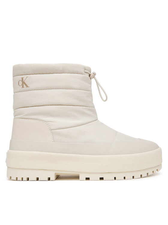 Calvin Klein Stivali da neve Calvin Klein Vulc Flatform Snowboot Nyl HW0HW03245 Crema