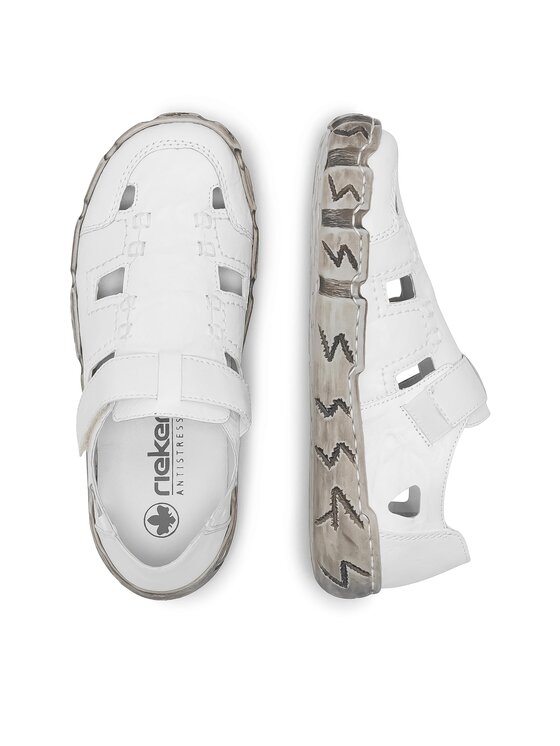 Rieker Polobotky Rieker L0362-80 Bílá
