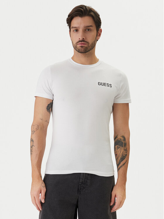 Guess Guess Camiseta U6GM03 K6YW1 Blanco Slim Fit