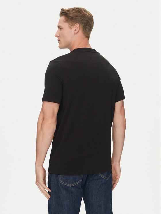 Tommy Hilfiger Tommy Hilfiger Majica Stack MW0MW38622 Črna Regular Fit