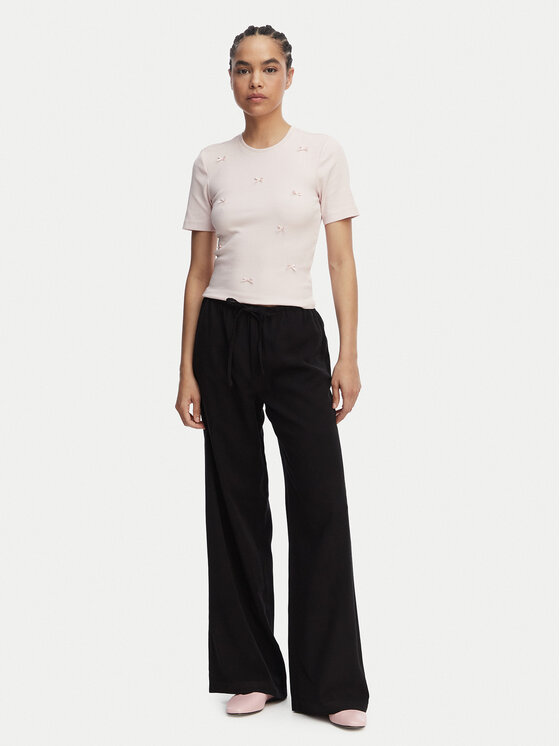 ONLY ONLY Camiseta Femke 15369336 Rosa claro Slim Fit