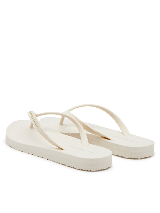 Tommy Hilfiger Chancletas Tommy Hilfiger Hilfiger Strap Beach Sandal FW0FW08736 Écru