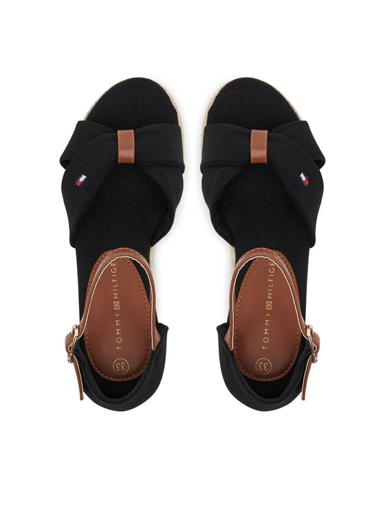 Tommy Hilfiger Espadrile Tommy Hilfiger T3A7-33801-0048 M Črna