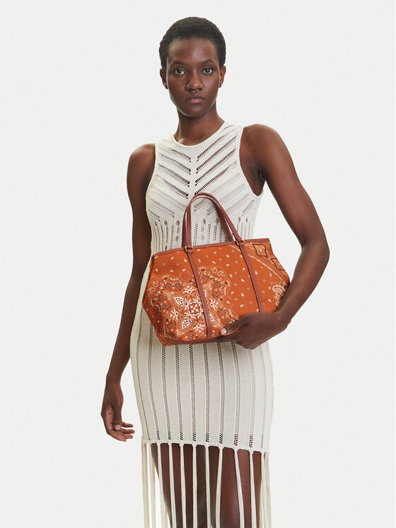 PINKO Kabelka PINKO Shopper Classic PE 25 PLTT 104899 A2AS Hnedá