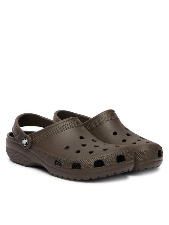 Crocs Чехли Crocs Classic 10001 Тъмнокафяв