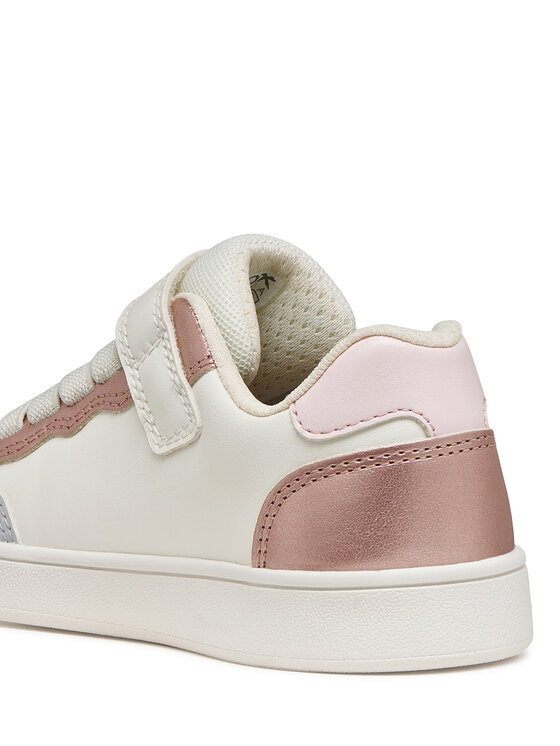 Geox Сникърси Geox J Eclyper Girl J65LRB 054AJ C0406 S Бял