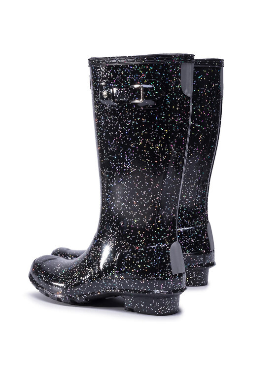 Hunter Gumáky Hunter Org Kids Giant Glitter Boots JFT6075RGT Čierna