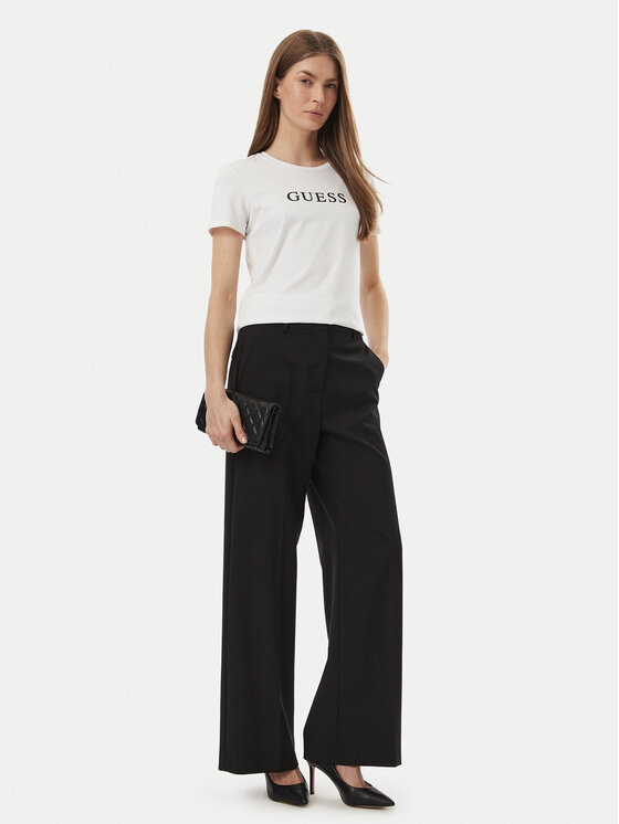 Guess Guess Marškinėliai O5RI01 KBBU1 Balta Slim Fit