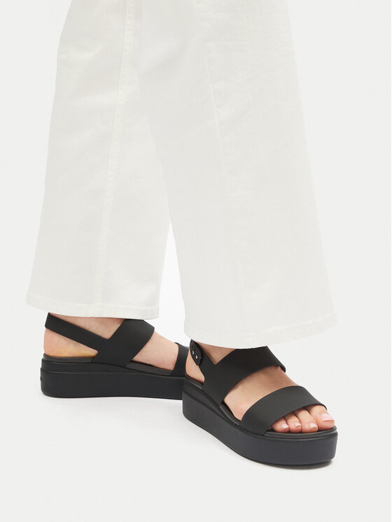 Crocs Σανδάλια Crocs Brooklyn Low Wedge W 206453 Μαύρο