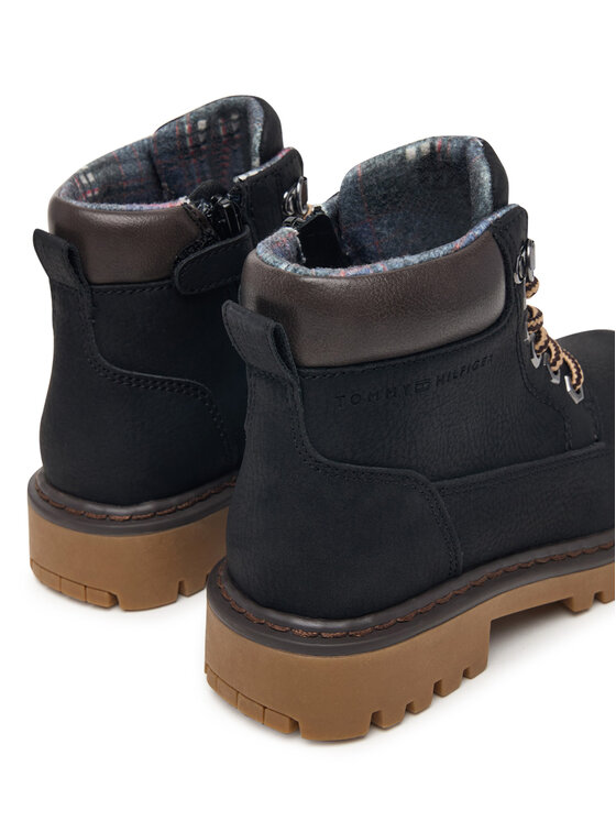 Tommy Hilfiger Ghete Tommy Hilfiger T3X5-35280-0296A695 M Negru