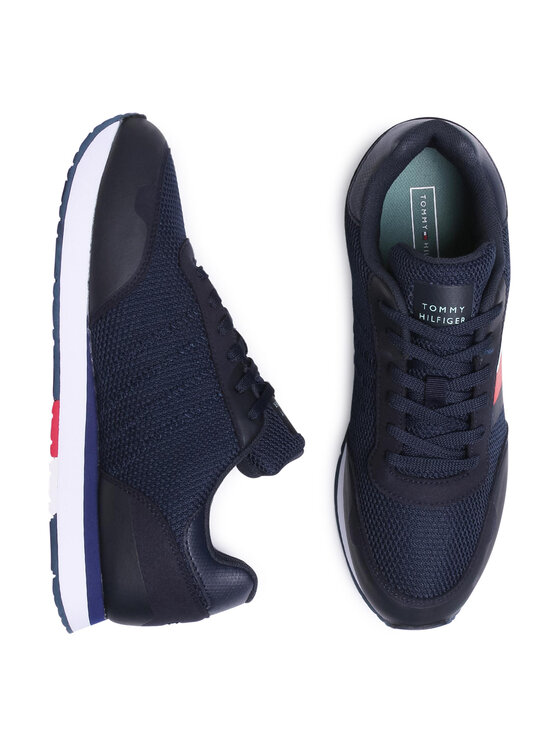 Tommy Hilfiger Zapatillas Tommy Hilfiger Corporate Material Mix Runner FM0FM02688 Azul marino