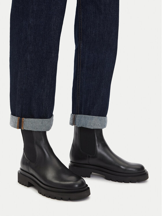 GINO ROSSI Členková obuv s elastickým prvkom Gino Rossi SUSAN-26034PE Čierna