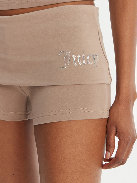 Juicy Couture Juicy Couture Pantalones cortos deportivos Roll Down JCWHS126307 Beis Slim Fit
