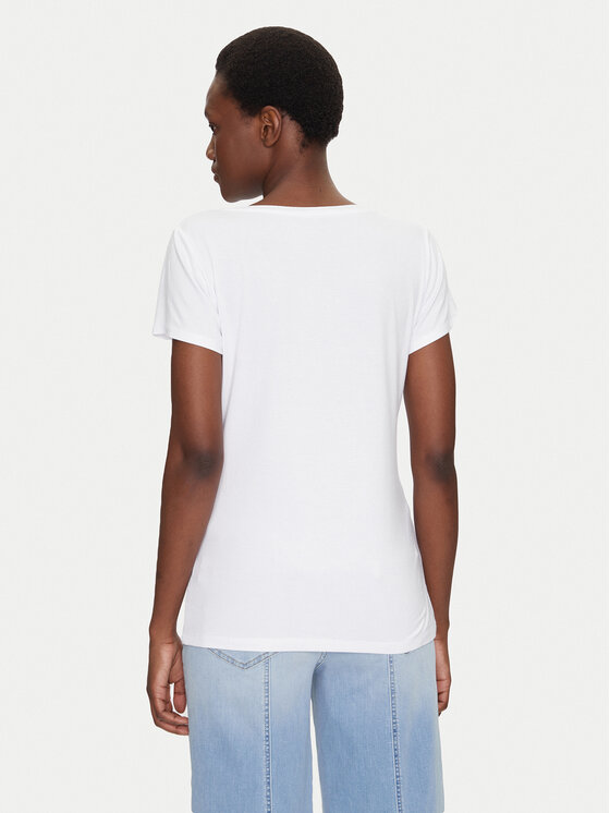 Liu Jo Beachwear Liu Jo Beachwear T-shirt VA5156 JS360 Bianco Regular Fit