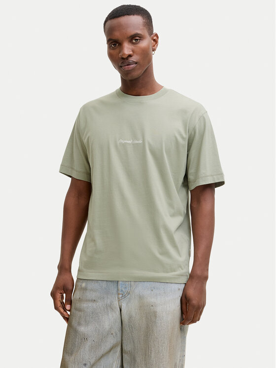 Jack & Jones Jack & Jones Camiseta Norrebro Emb 12282892 Verde Regular Fit