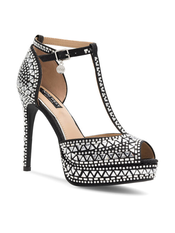 Nine West Сандали Nine West NISA SY015-1NW Черен