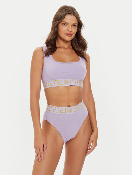 Versace Versace Класичні труси з високою талією AUD01050 1A1001 Рожевий