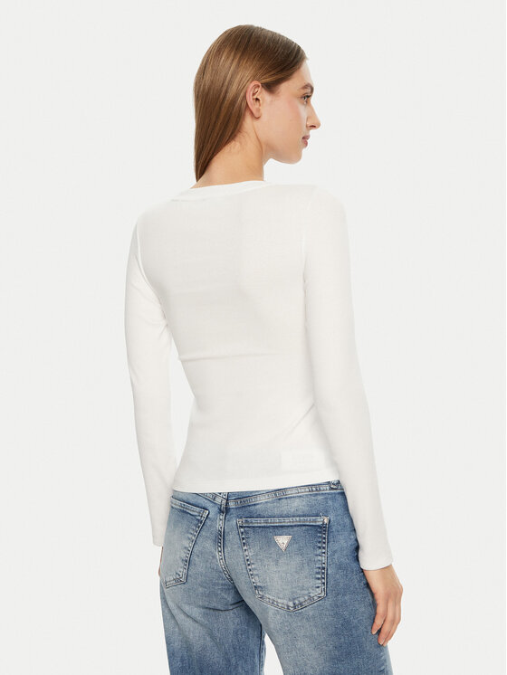 Guess Jeans Guess Jeans Футболка W5RI58 KA0H1 Білий Regular Fit