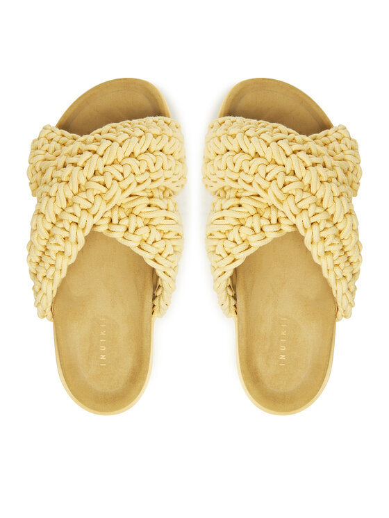Inuikii Шльопанці Inuikii Woven 70104-105 Жовтий